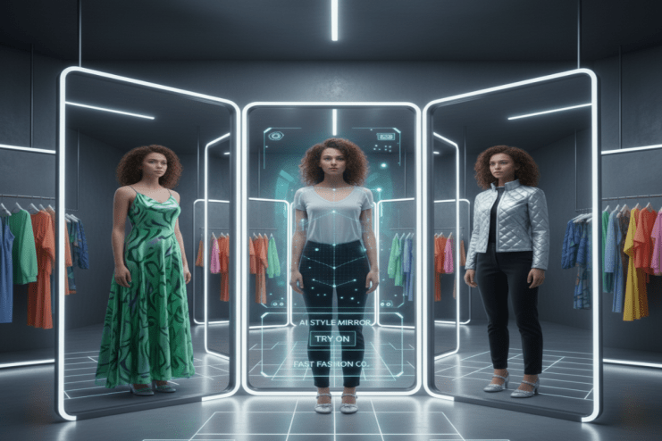 Gemini-generated digital artwork showcasing futuristic technology elements in a dynamic and vibrant composition