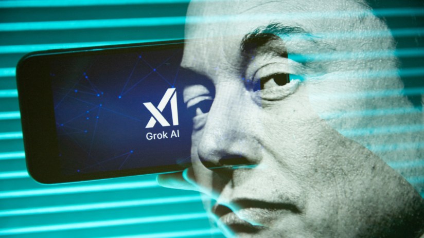Grok product interface showcasing advanced AI features for efficient data analysis on a sleek digital dashboard