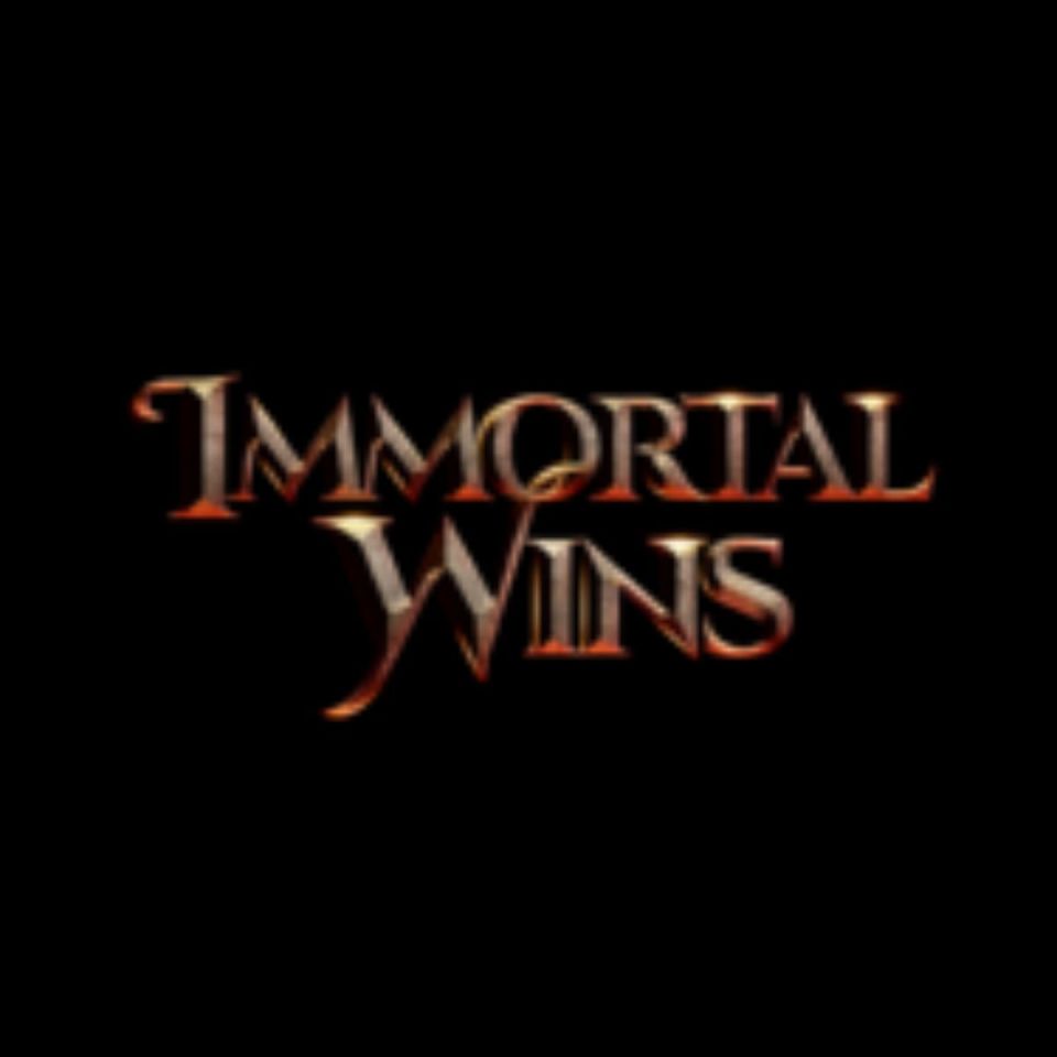 Immortal Wins Logo featuring vibrant colors and bold typography for a dynamic, engaging visual appeal on a business website