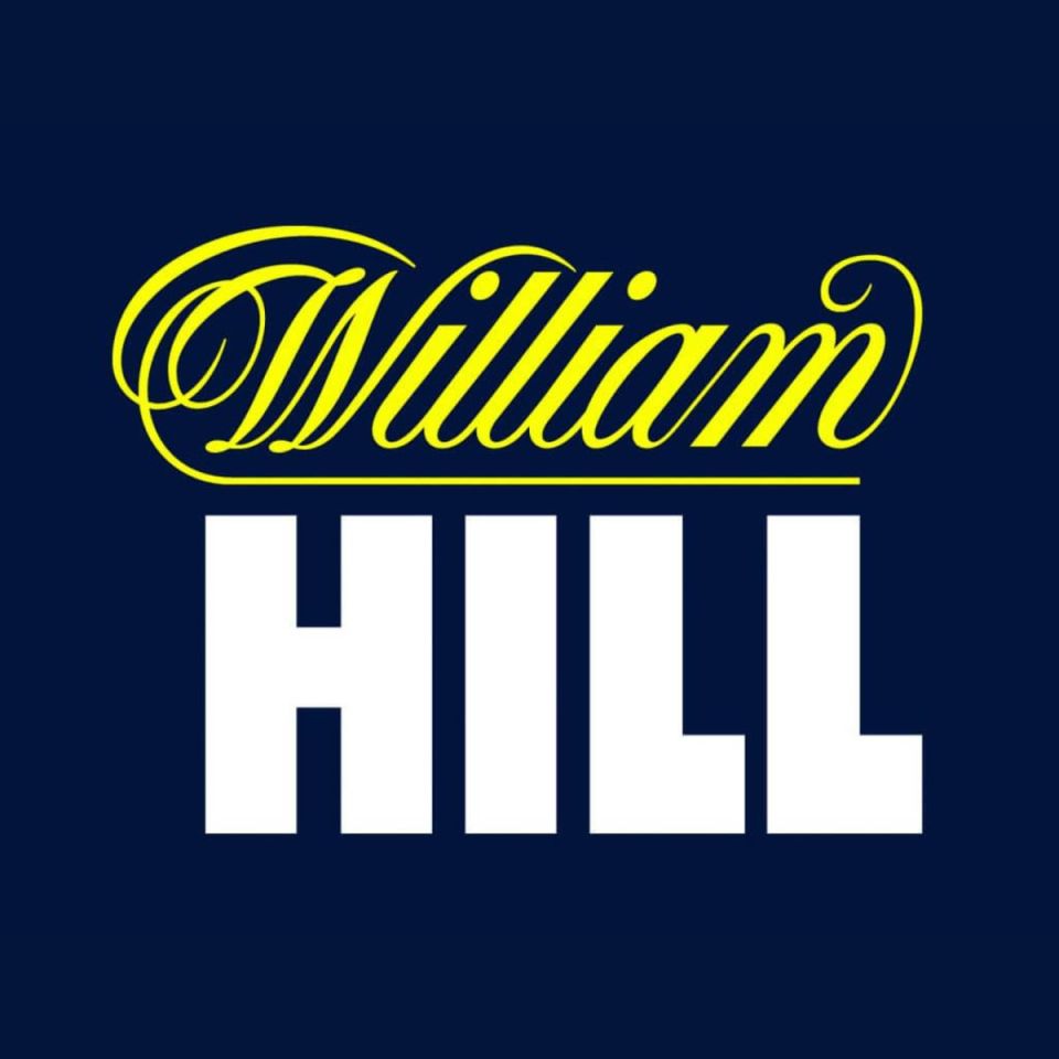 William Hill logo prominently displayed on a digital screen, symbolizing the brands presence in the betting industry.