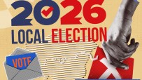 London citizens casting votes at polling station during local elections, diverse group of voters engaged in democratic pro...